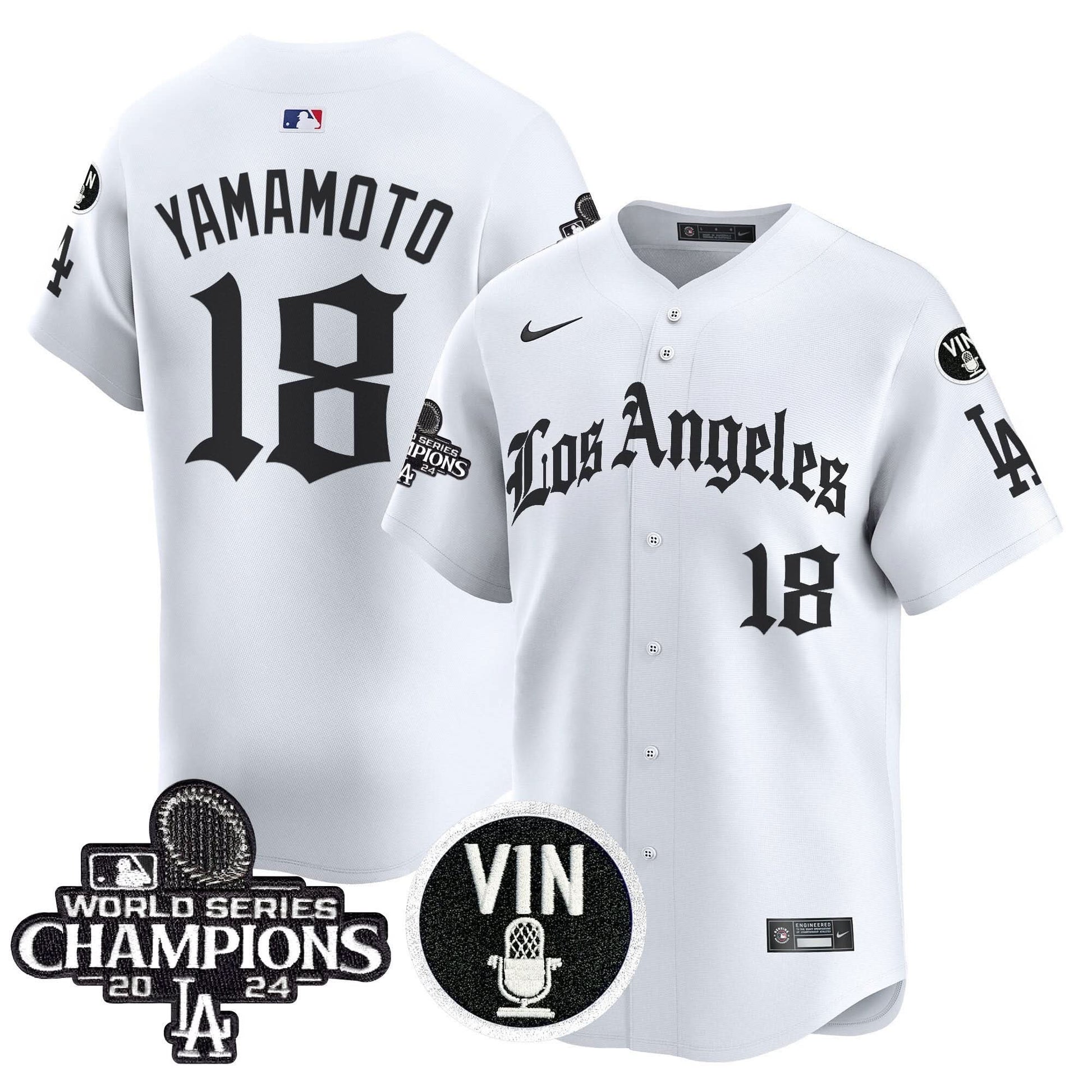 Dodgers 2025 LA Gothic Style Vapor Premier Limited Jersey - All Stitched