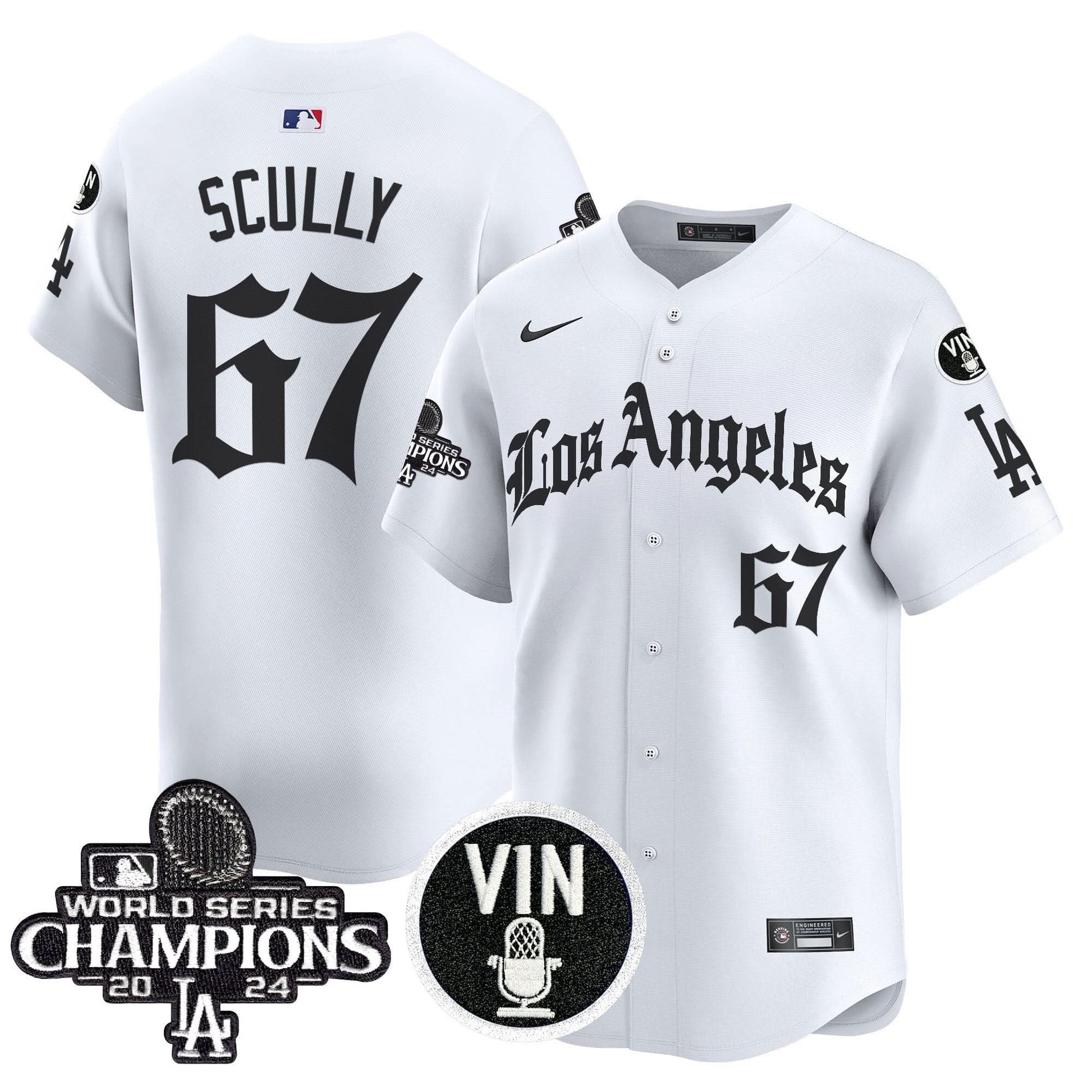 Dodgers 2025 LA Gothic Style Vapor Premier Limited Jersey - All Stitched