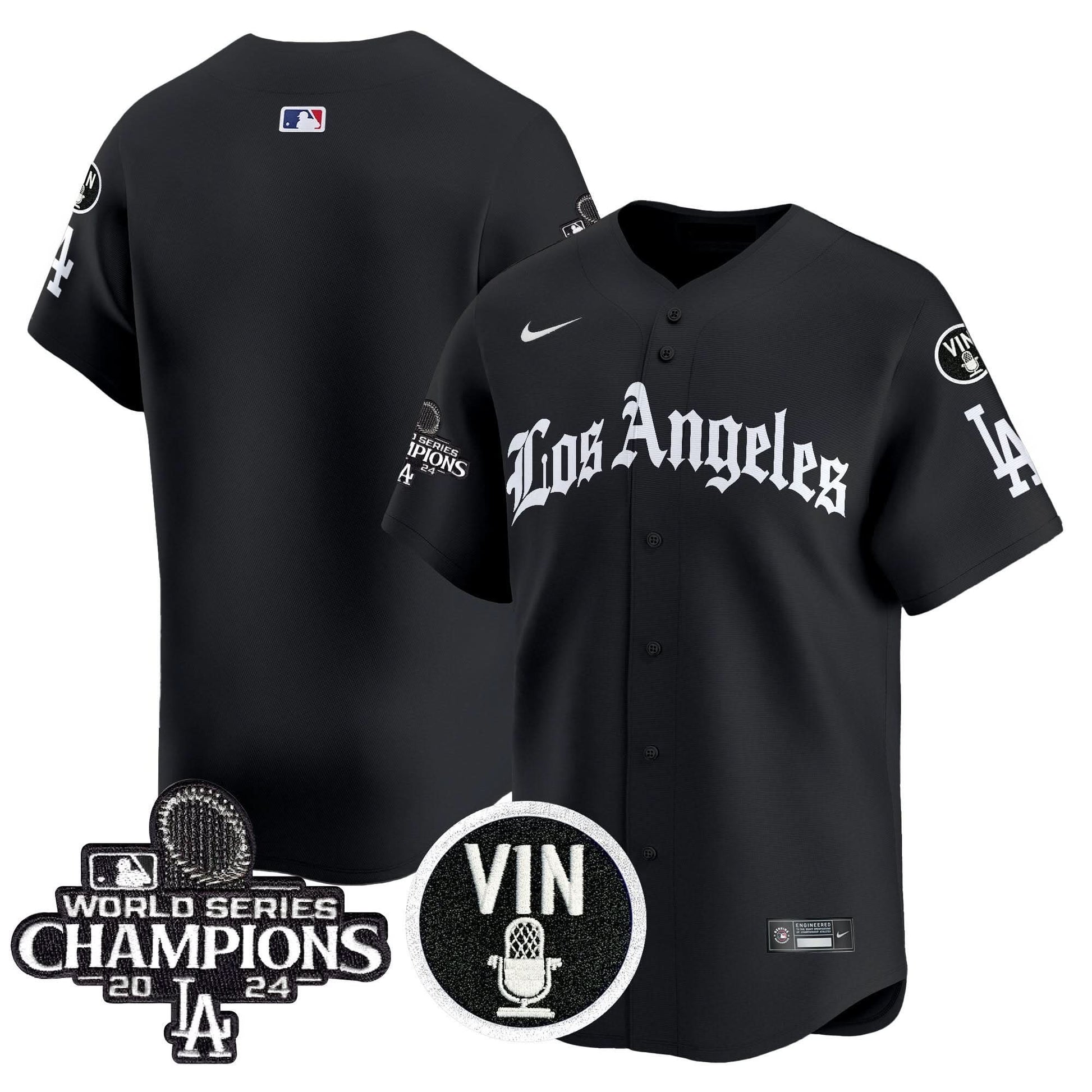 Dodgers 2025 LA Gothic Style Vapor Premier Limited Jersey - All Stitched