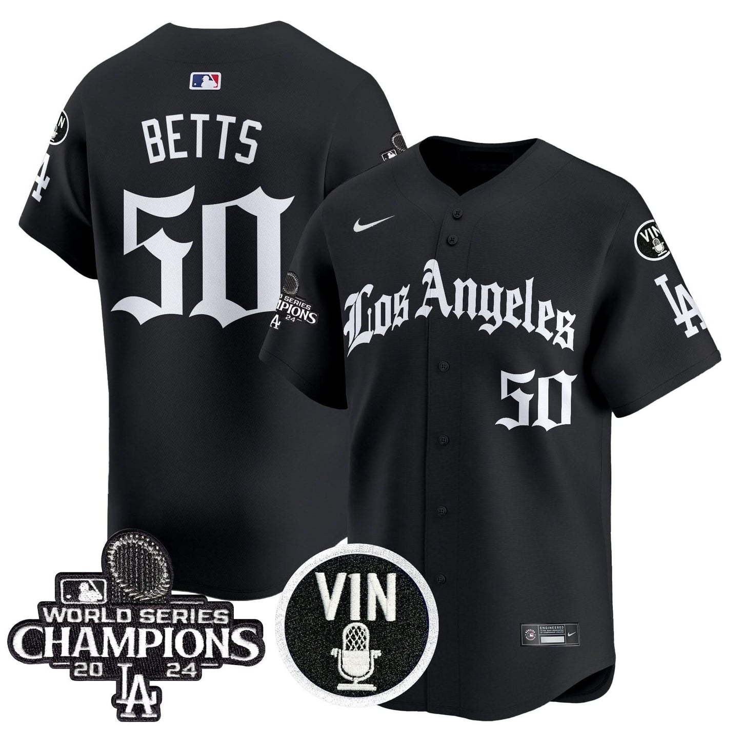 Dodgers 2025 LA Gothic Style Vapor Premier Limited Jersey - All Stitched