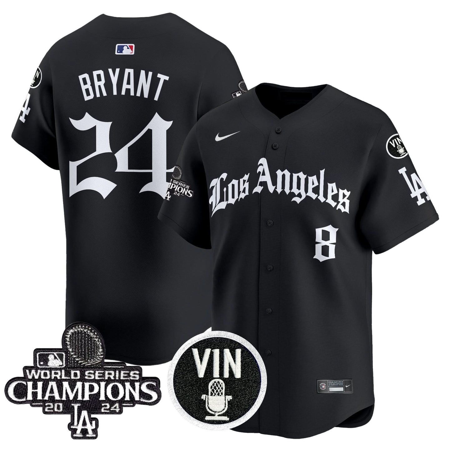 Dodgers 2025 LA Gothic Style Vapor Premier Limited Jersey - All Stitched