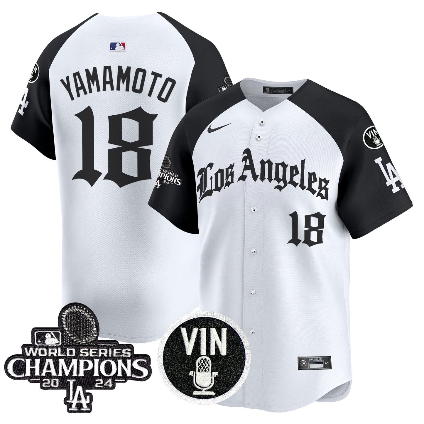 Dodgers 2025 LA Gothic Style Vapor Premier Limited Jersey - All Stitched