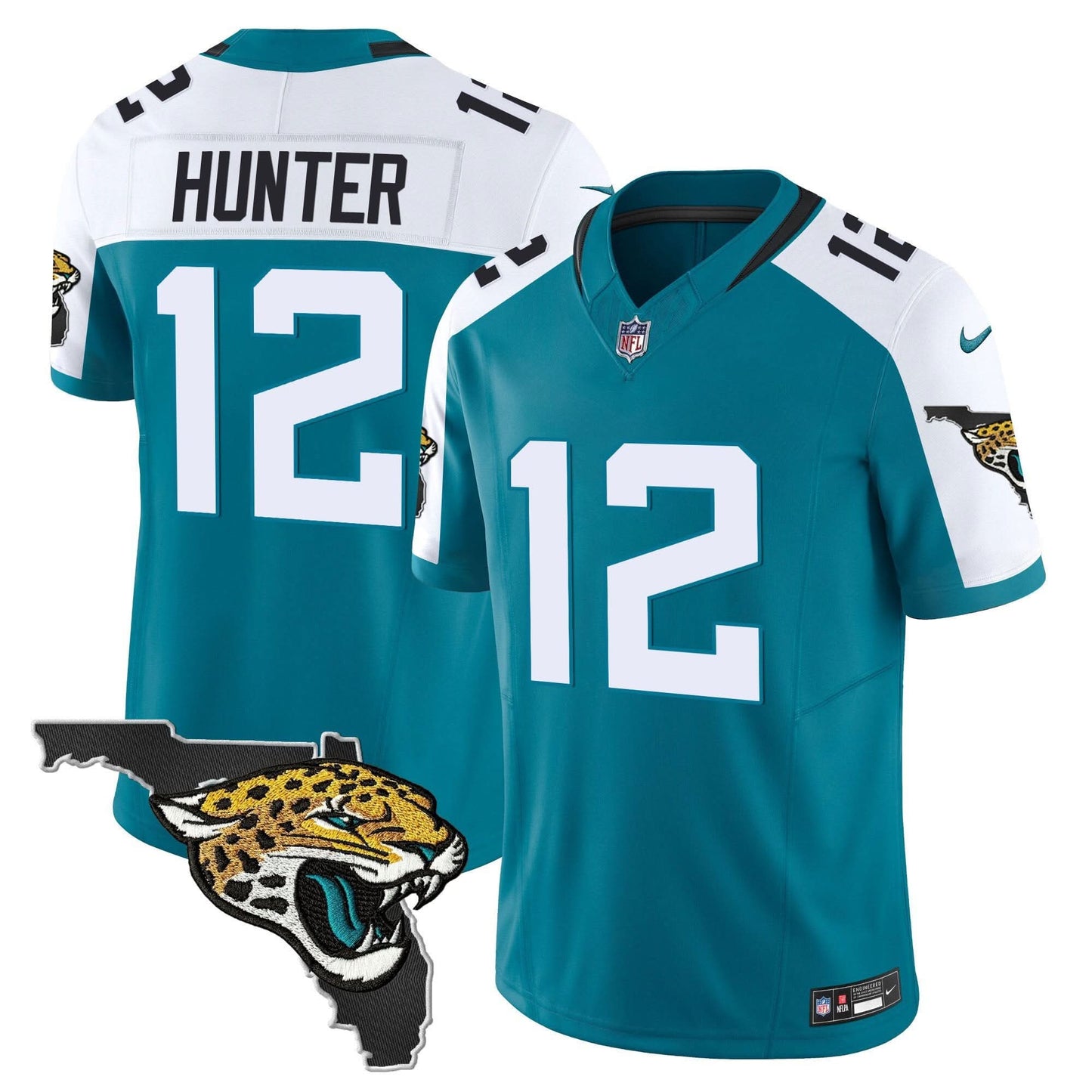 Jacksonville Jaguars Florida Patch Vapor Jersey - All Stitched