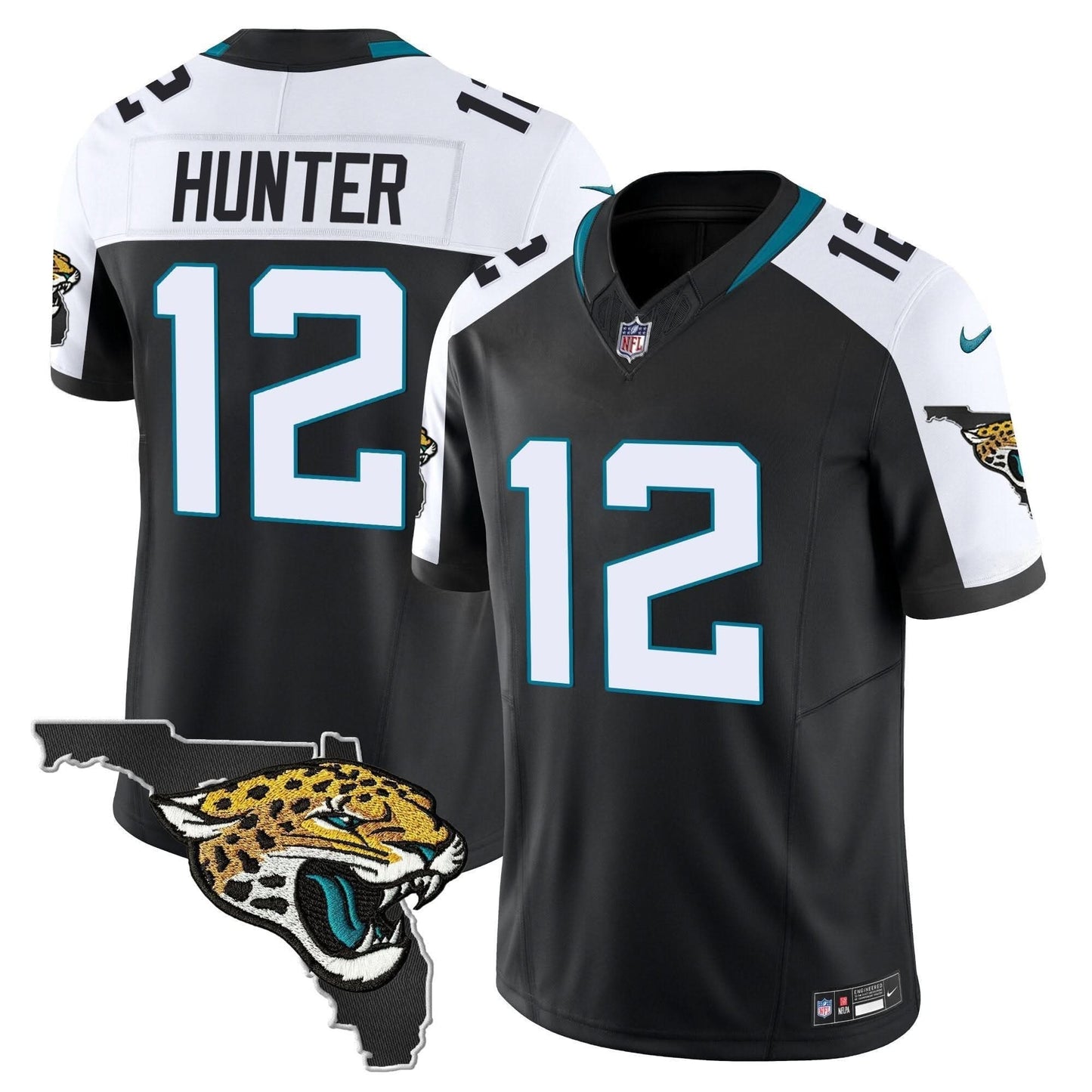 Jacksonville Jaguars Florida Patch Vapor Jersey - All Stitched
