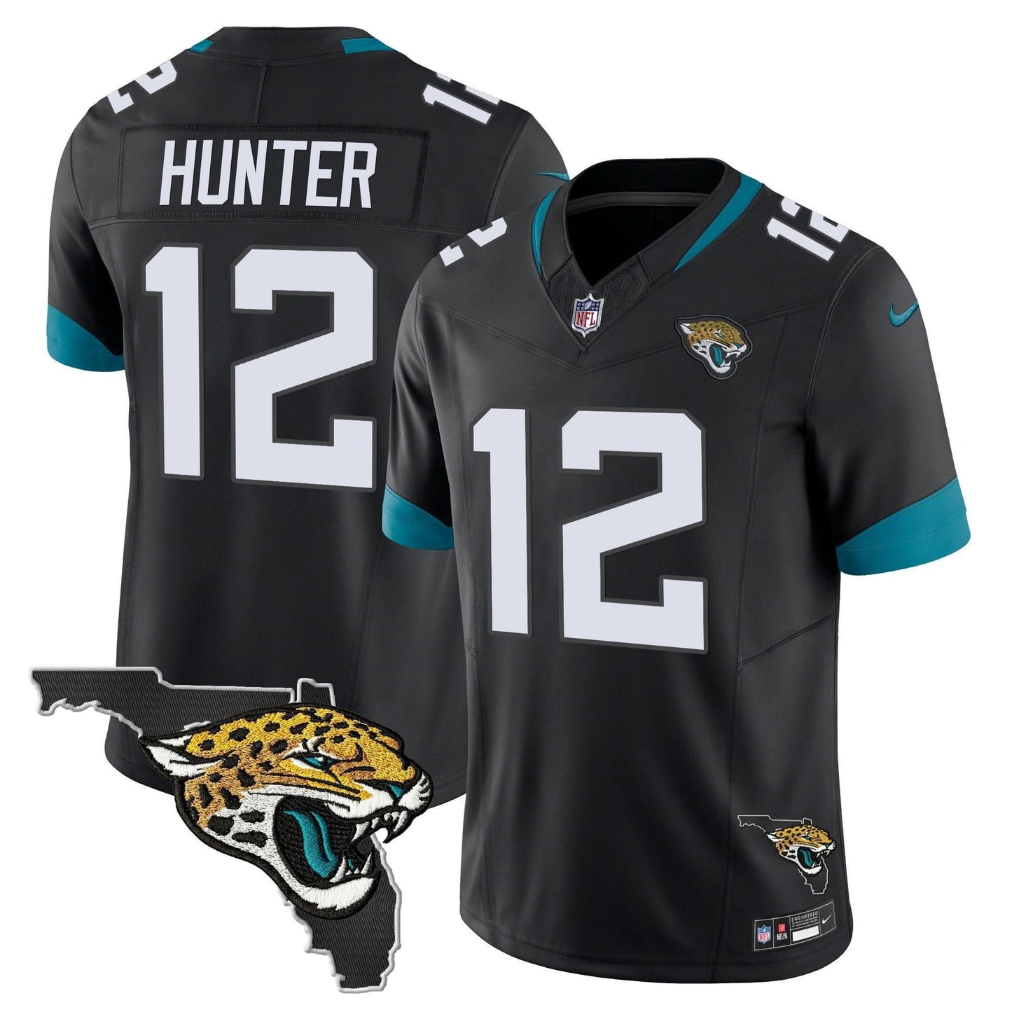 Jacksonville Jaguars Florida Patch Vapor Jersey - All Stitched