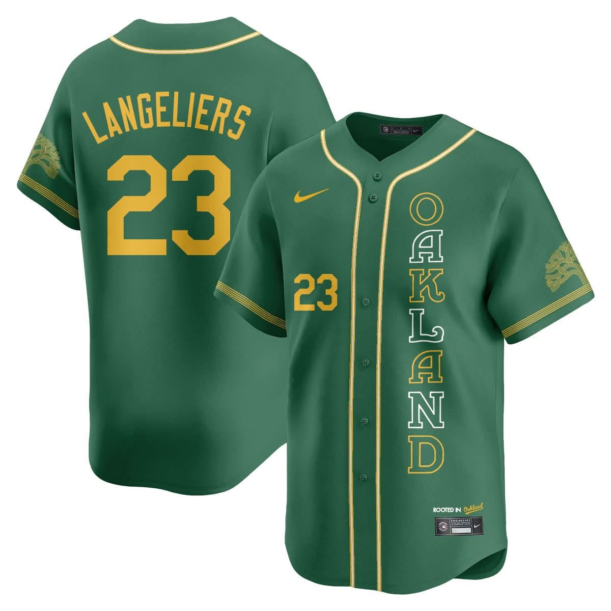 Oakland Athletics City Connect Concept Jersey - All Stitched