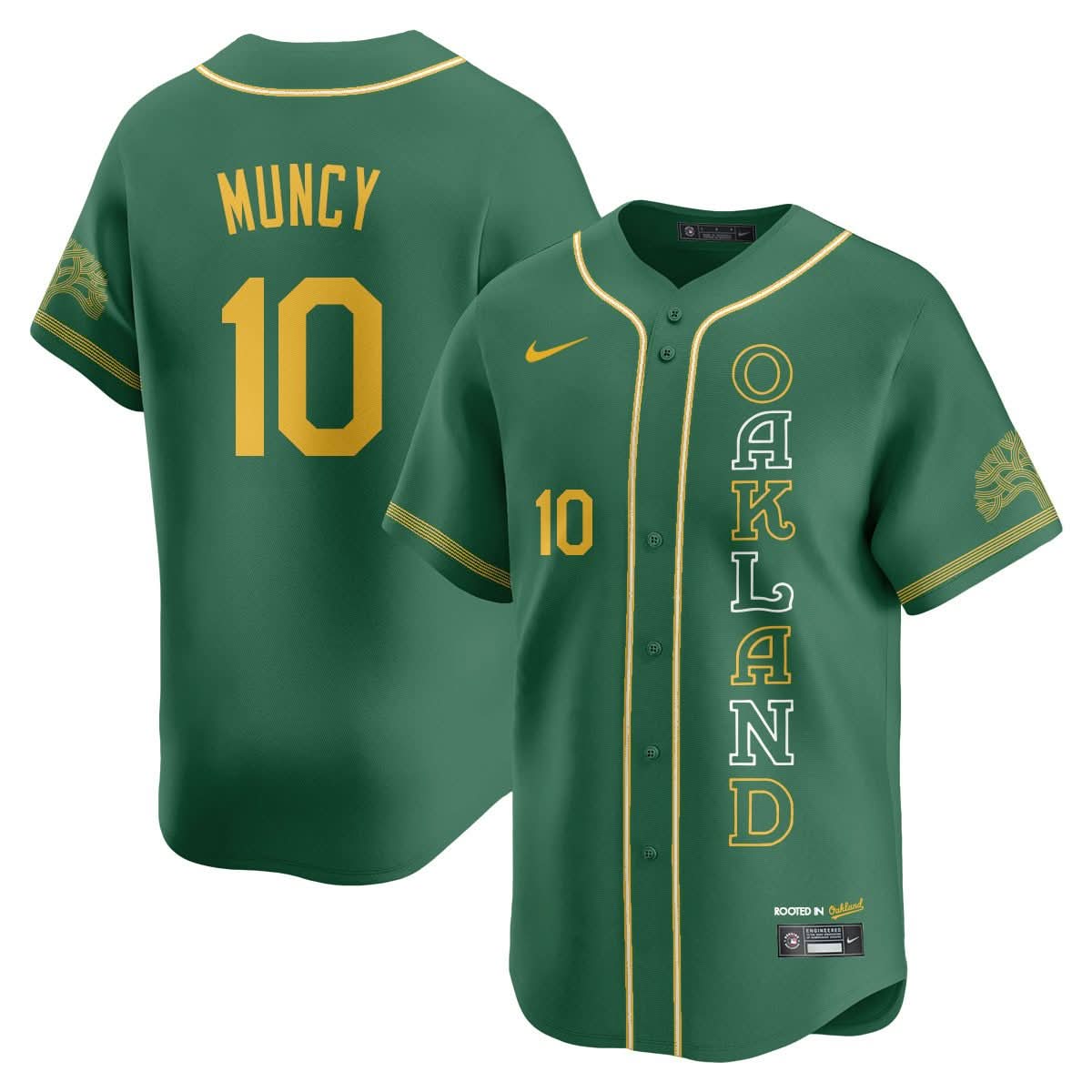Oakland Athletics City Connect Concept Jersey - All Stitched