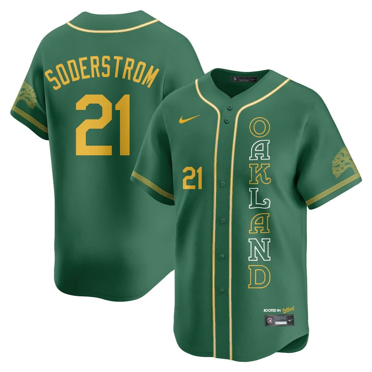 Oakland Athletics City Connect Concept Jersey - All Stitched