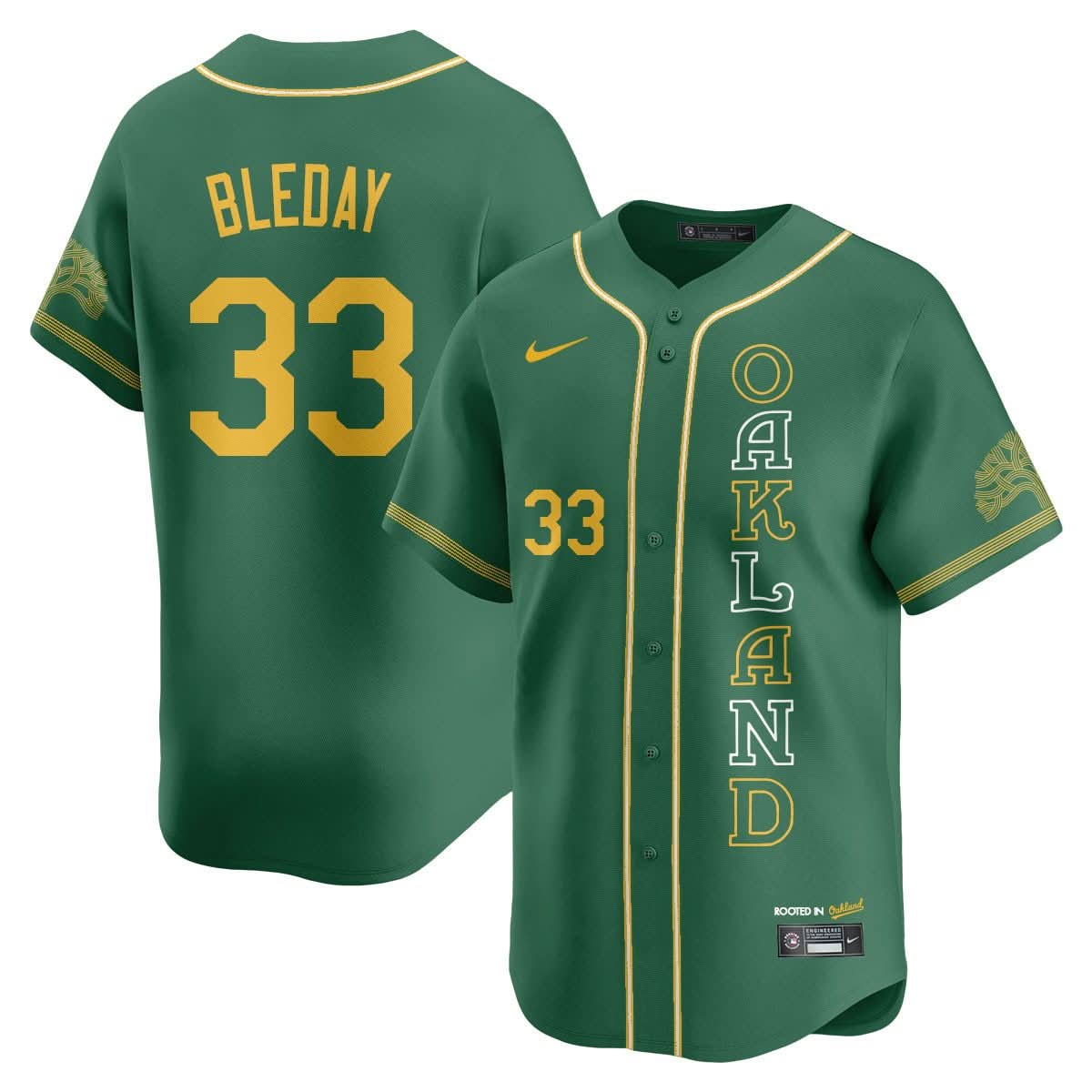Oakland Athletics City Connect Concept Jersey - All Stitched