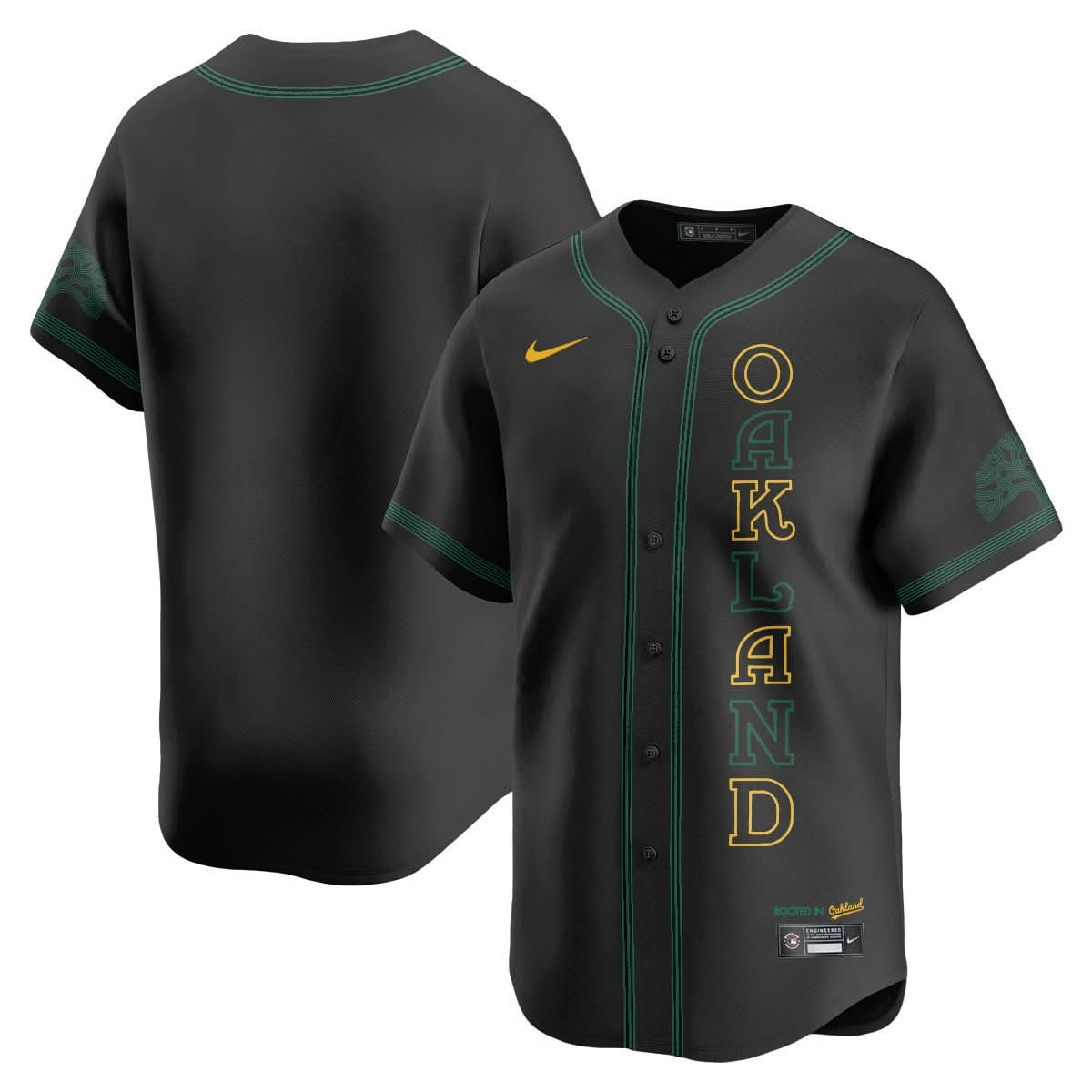Oakland Athletics City Connect Concept Jersey - All Stitched