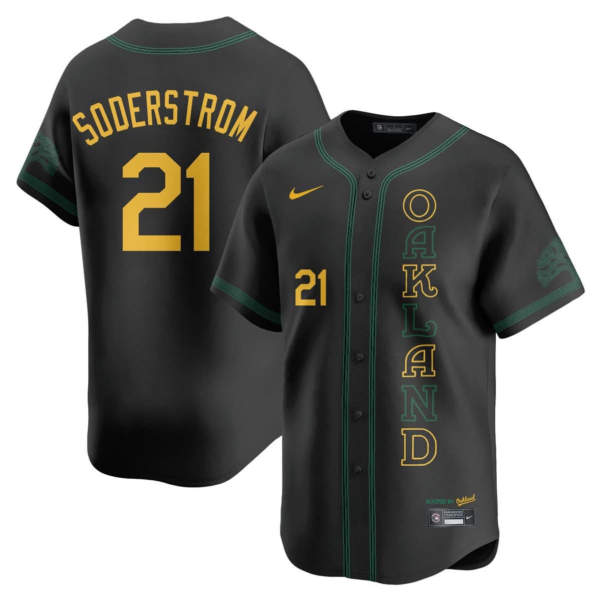 Oakland Athletics City Connect Concept Jersey - All Stitched