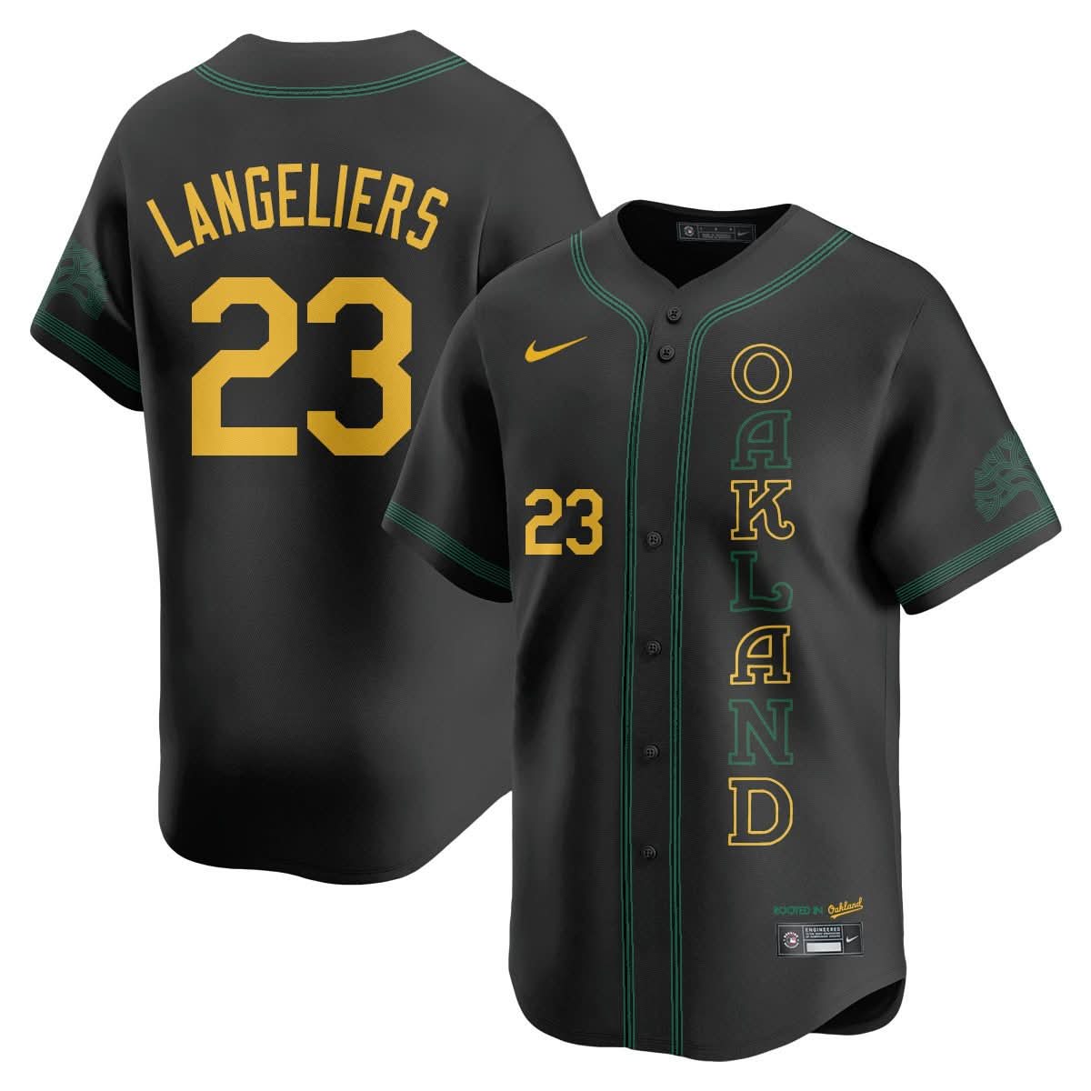 Oakland Athletics City Connect Concept Jersey - All Stitched