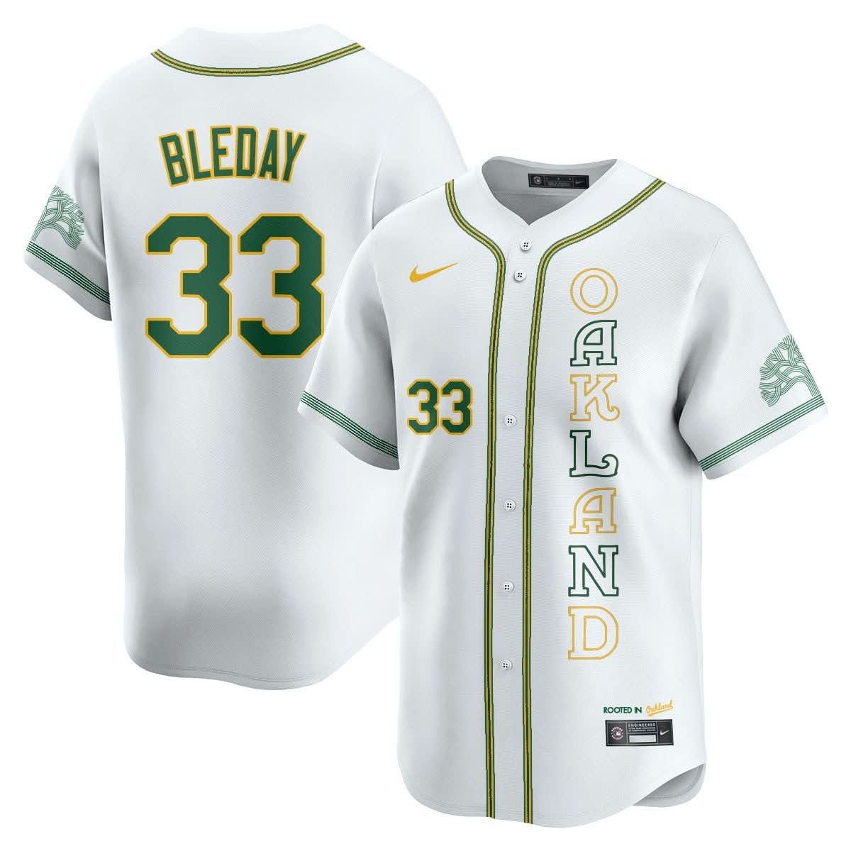 Oakland Athletics City Connect Concept Jersey - All Stitched
