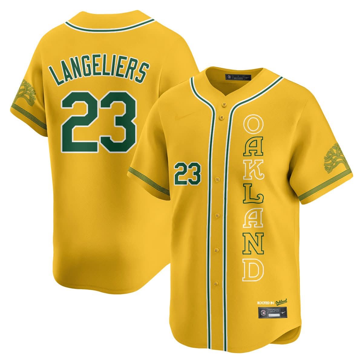 Oakland Athletics City Connect Concept Jersey - All Stitched