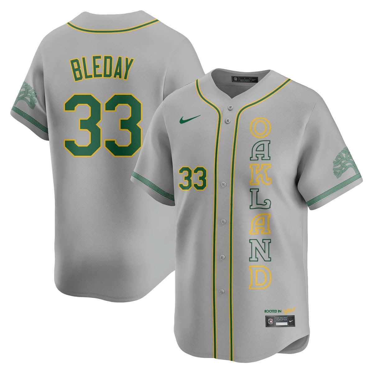 Oakland Athletics City Connect Concept Jersey - All Stitched