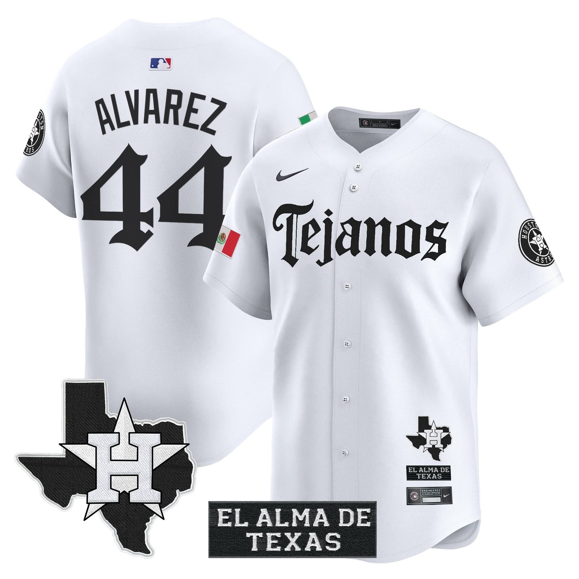 Houston Astros Mexico Tejano Barrio Style Vapor Premier Limited Jersey - All Stitched