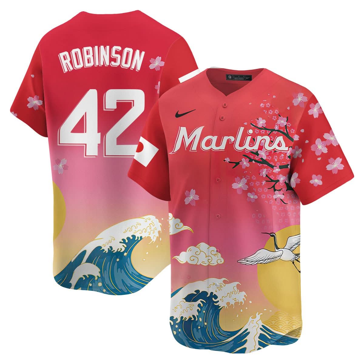 Miami Marlins Japanese Heritage Night 2025 Jersey - Printed