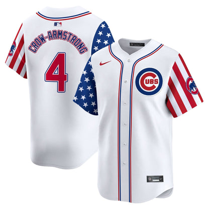 Chicago Cubs  2025 Independence Day Vapor Premier Limited Jersey - All Stitched