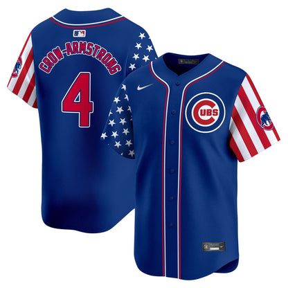 Chicago Cubs  2025 Independence Day Vapor Premier Limited Jersey - All Stitched