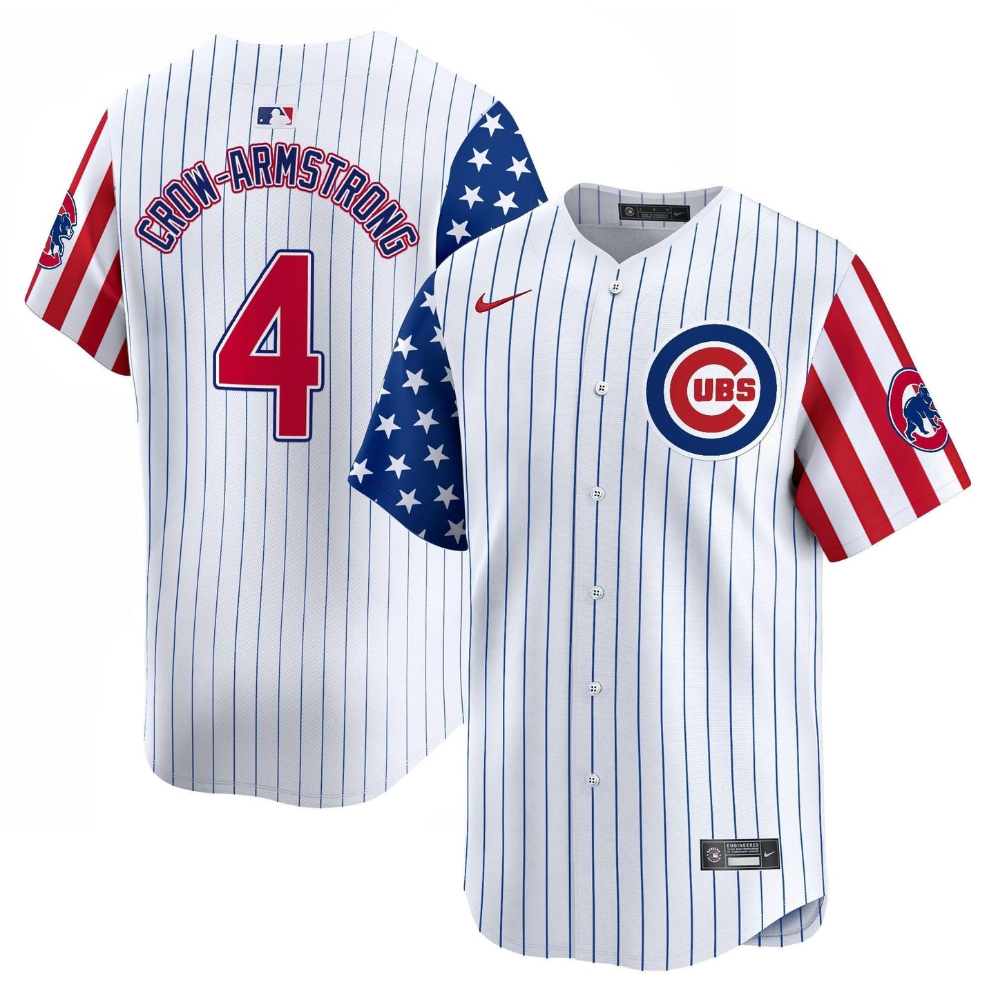 Chicago Cubs  2025 Independence Day Vapor Premier Limited Jersey - All Stitched
