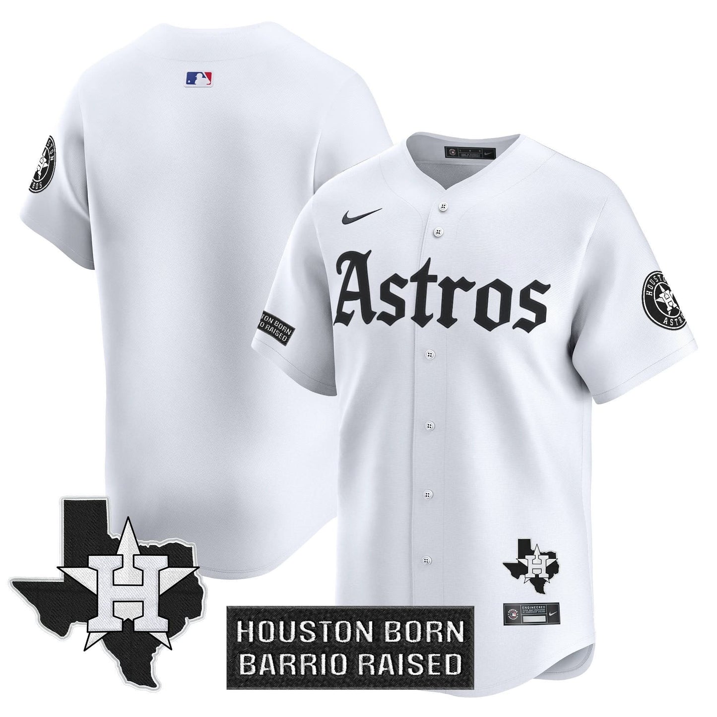 Houston Astros 'Gothic Edition' Vapor Premier Limited Jersey - All Stitched
