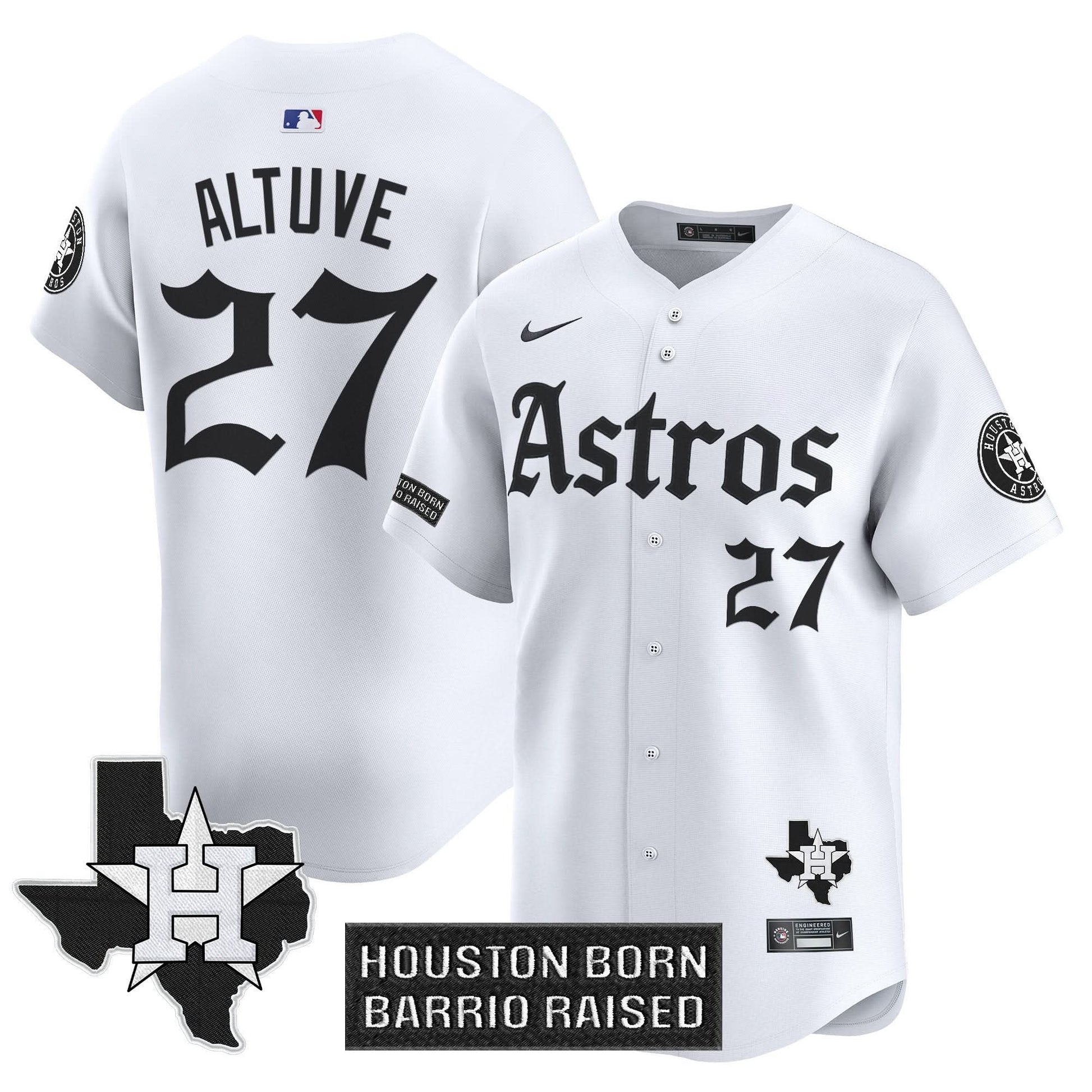 Houston Astros 'Gothic Edition' Vapor Premier Limited Jersey - All Stitched