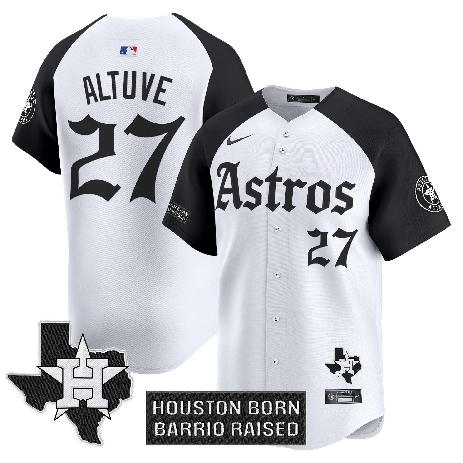 Houston Astros 'Gothic Edition' Vapor Premier Limited Jersey - All Stitched