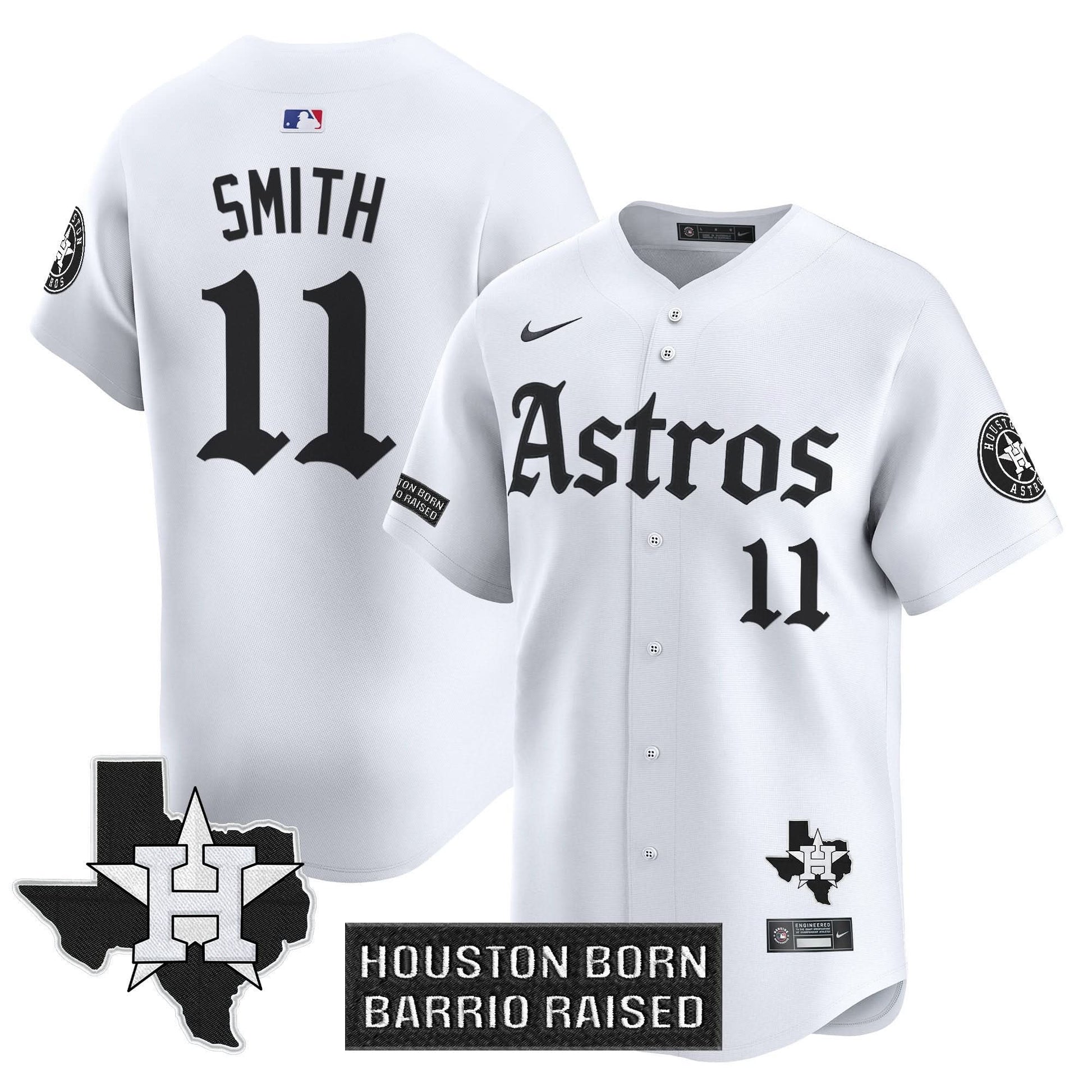 Houston Astros 'Gothic Edition' Vapor Premier Limited Jersey - All Stitched
