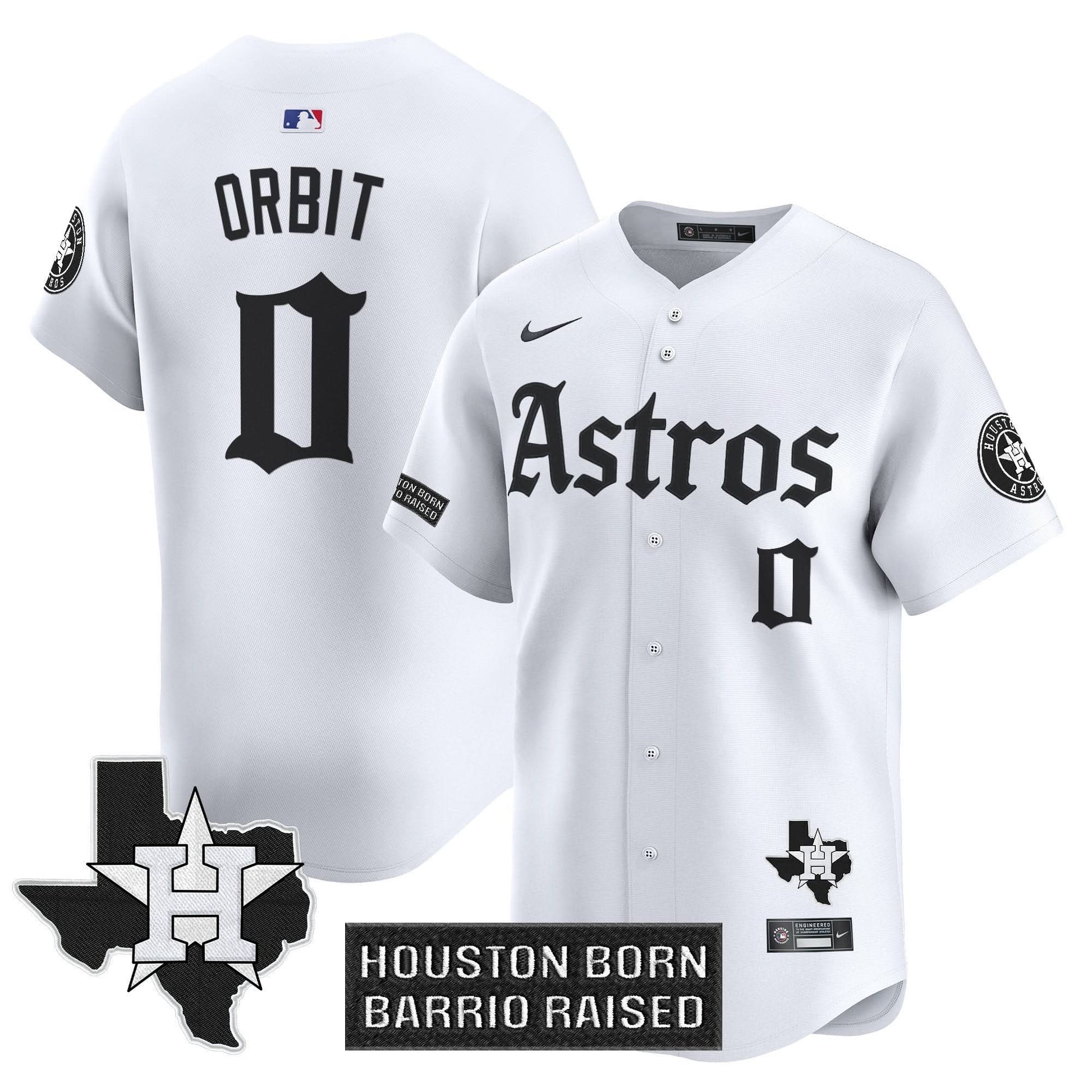 Houston Astros 'Gothic Edition' Vapor Premier Limited Jersey - All Stitched