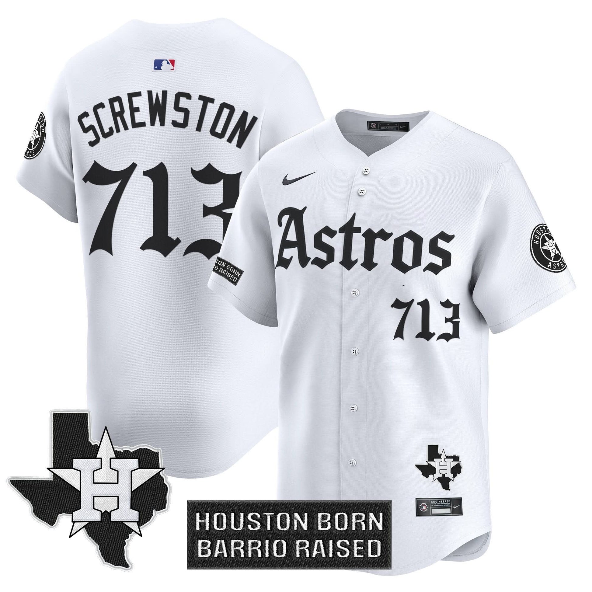 Houston Astros 'Gothic Edition' Vapor Premier Limited Jersey - All Stitched