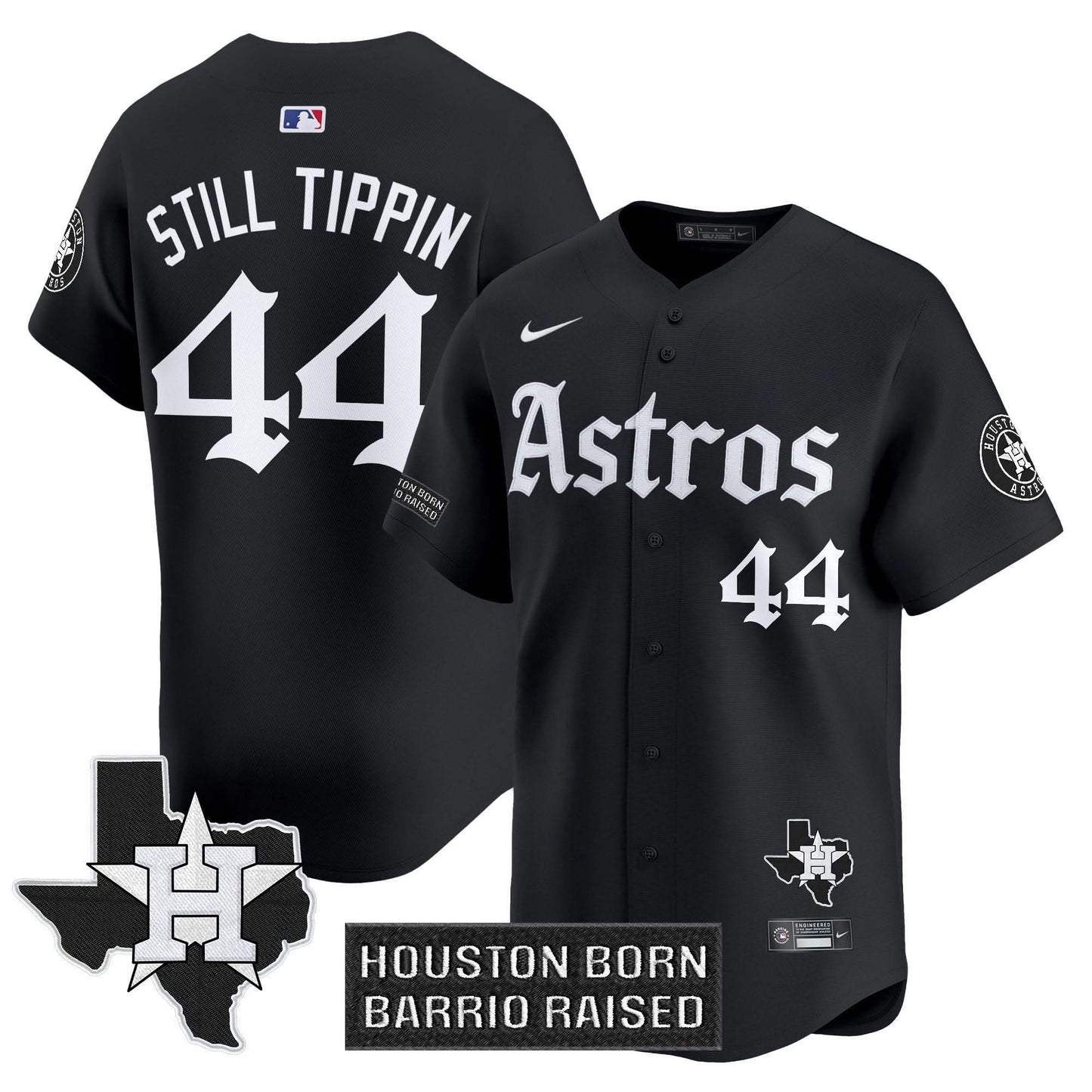 Houston Astros 'Gothic Edition' Vapor Premier Limited Jersey - All Stitched
