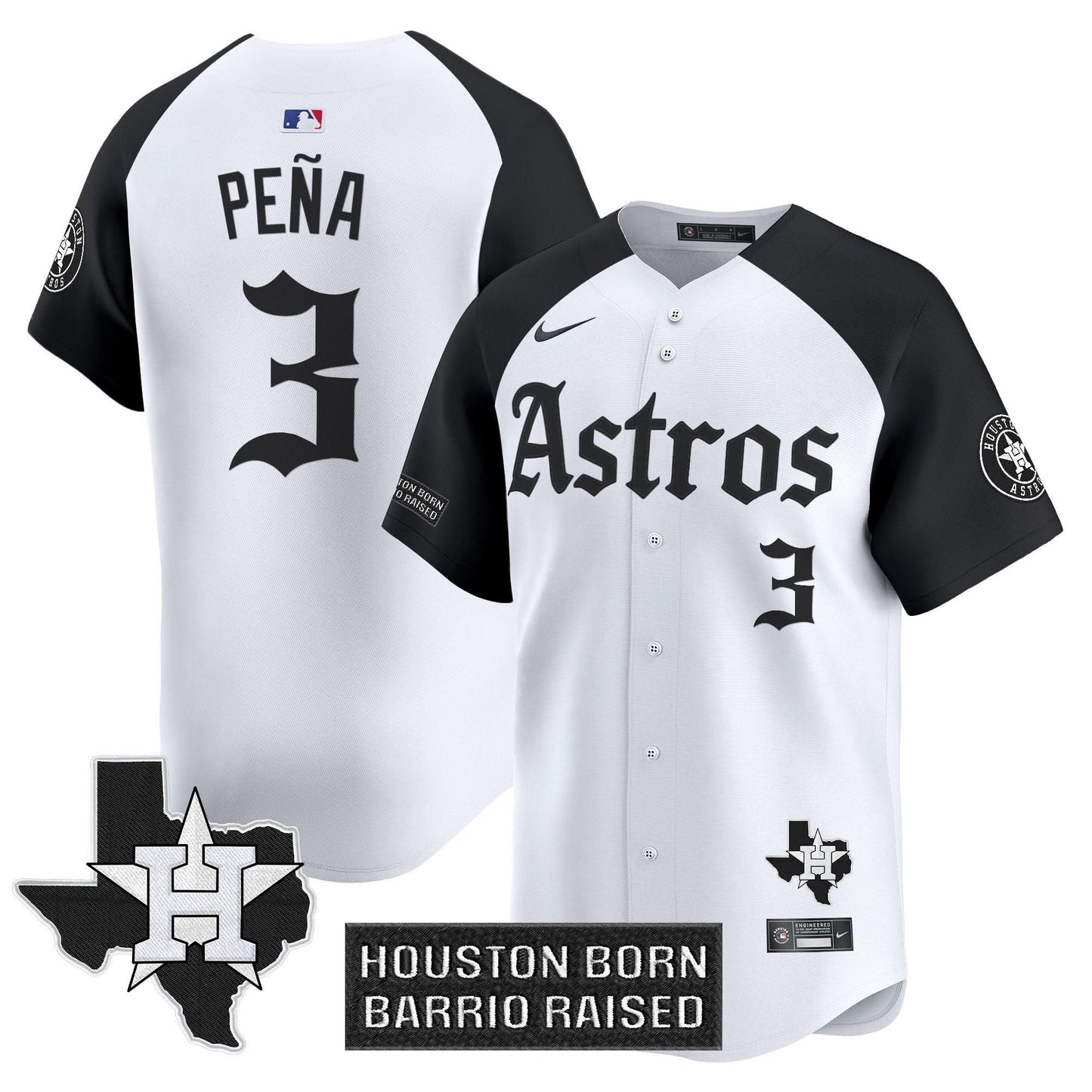 Houston Astros 'Gothic Edition' Vapor Premier Limited Jersey - All Stitched