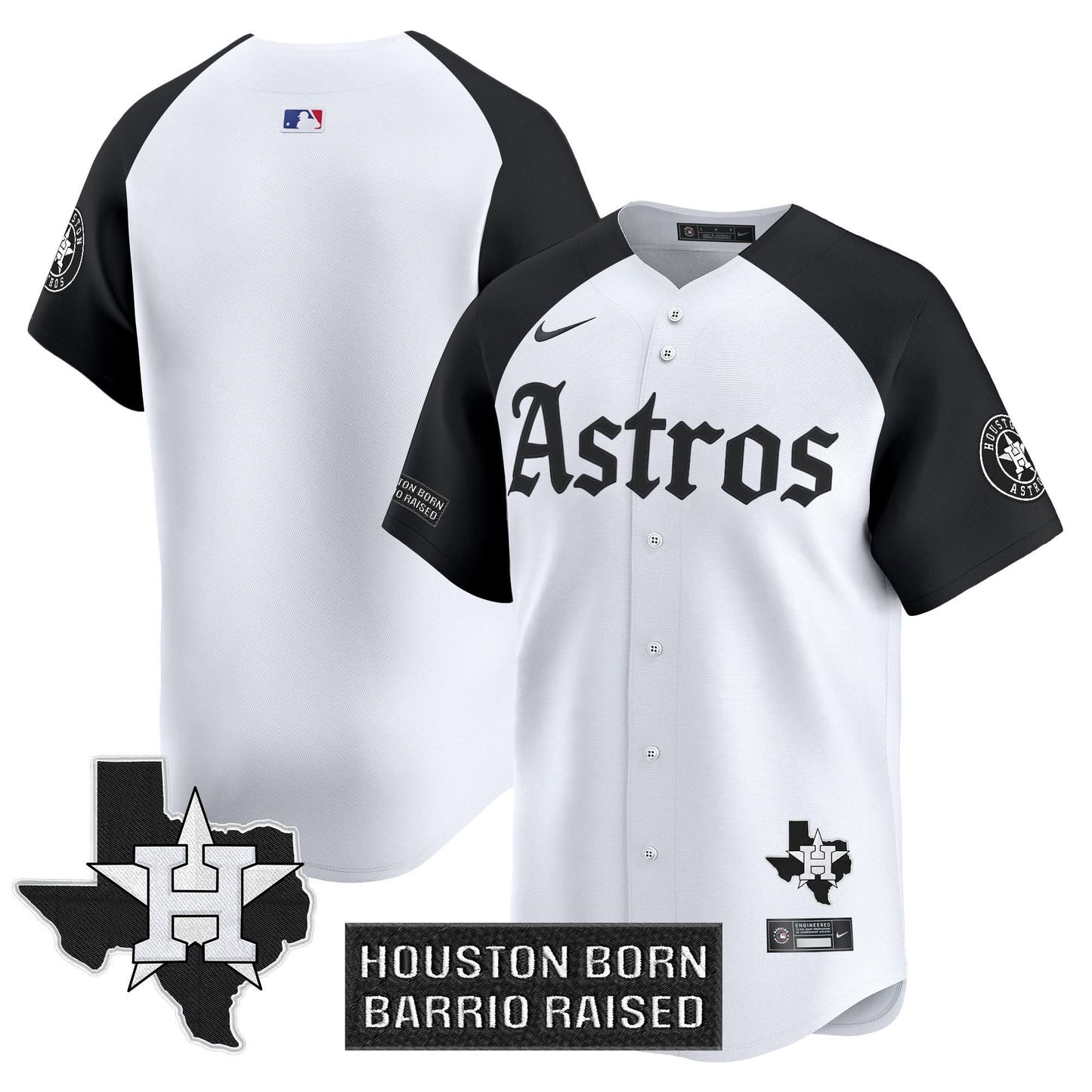 Houston Astros 'Gothic Edition' Vapor Premier Limited Jersey - All Stitched