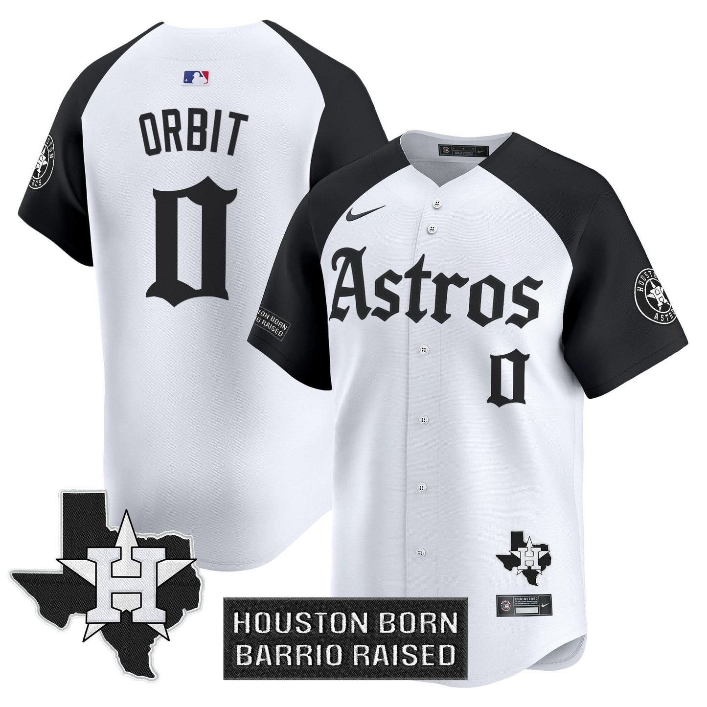Houston Astros 'Gothic Edition' Vapor Premier Limited Jersey - All Stitched
