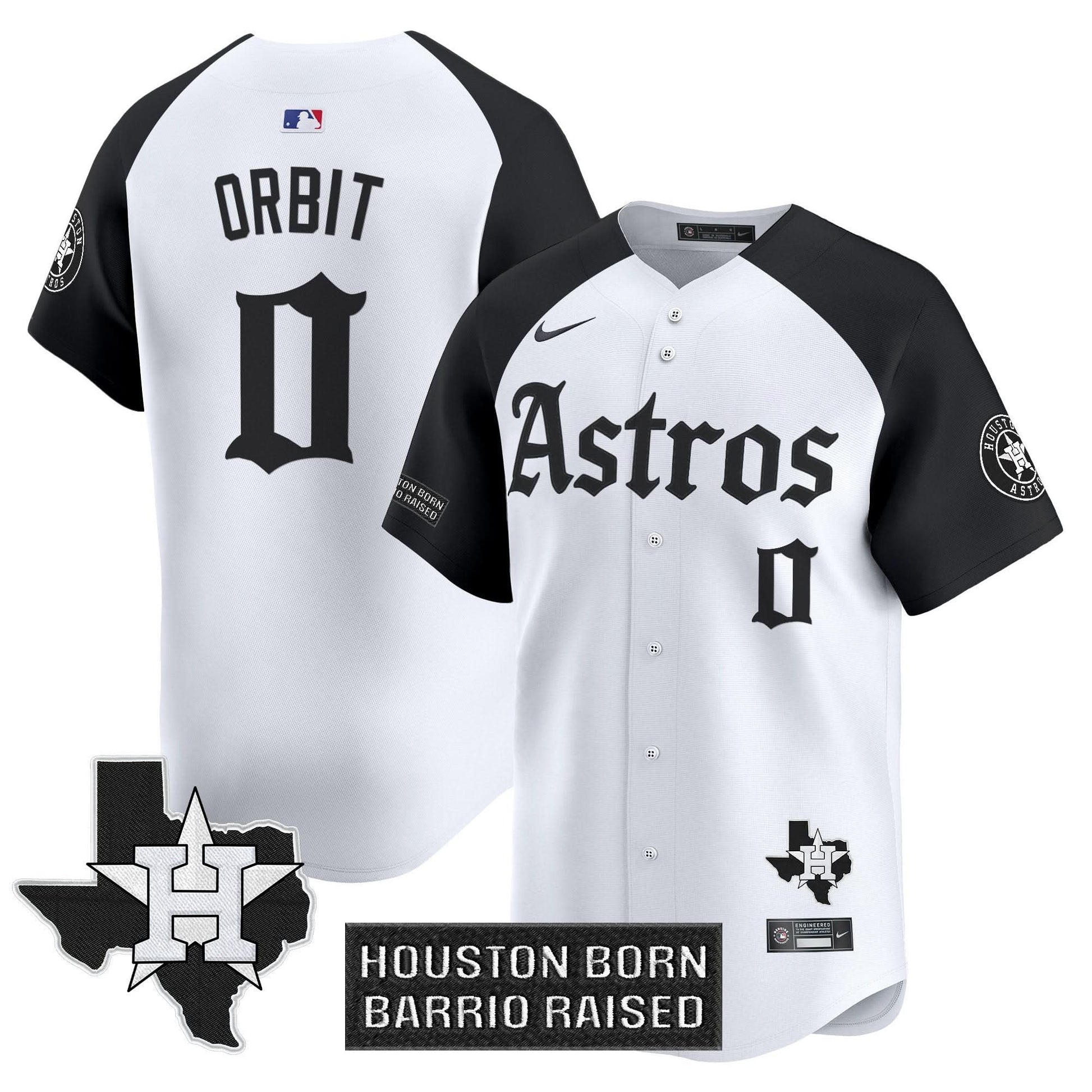 Houston Astros 'Gothic Edition' Vapor Premier Limited Jersey - All Stitched