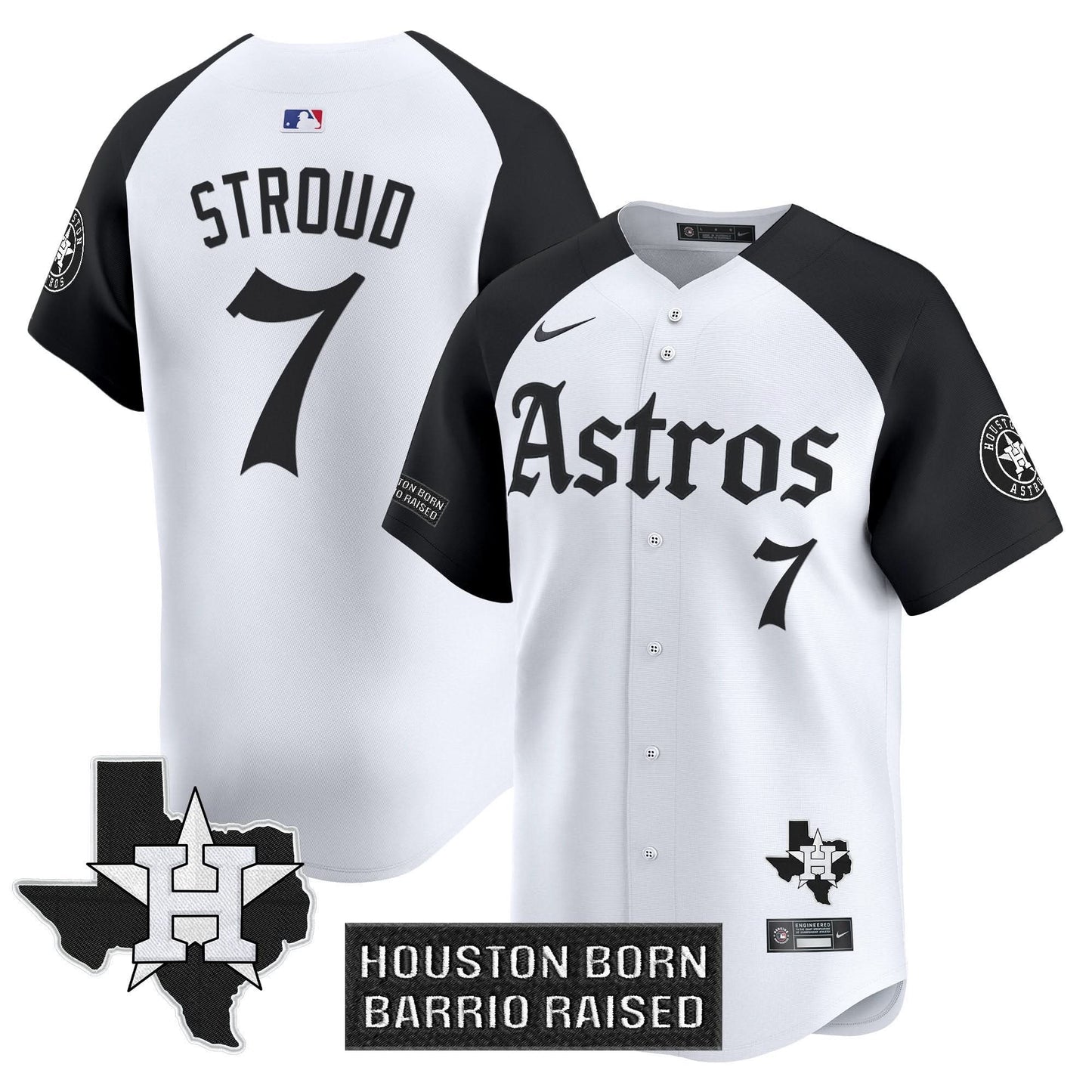 Houston Astros 'Gothic Edition' Vapor Premier Limited Jersey - All Stitched