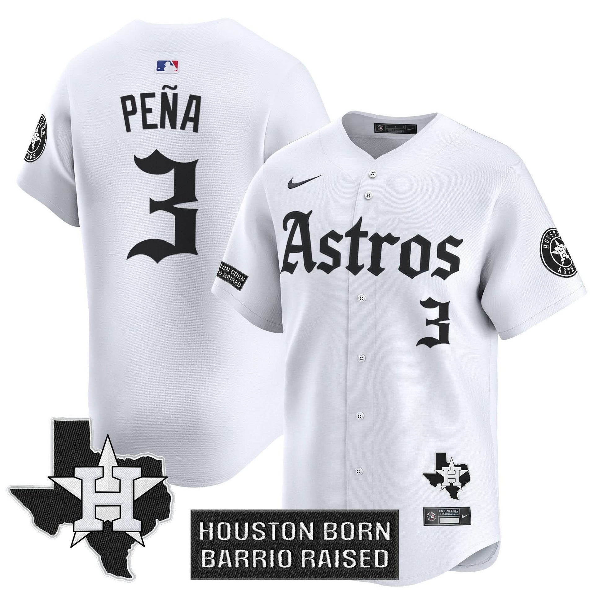 Houston Astros 'Gothic Edition' Vapor Premier Limited Jersey - All Stitched