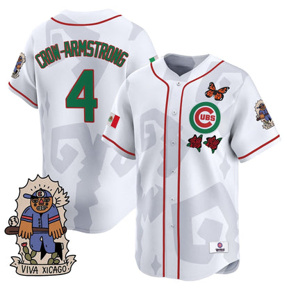 2025 Chicago Cubs Mexican Heritage Vapor Premier Limited Jersey - Stitched