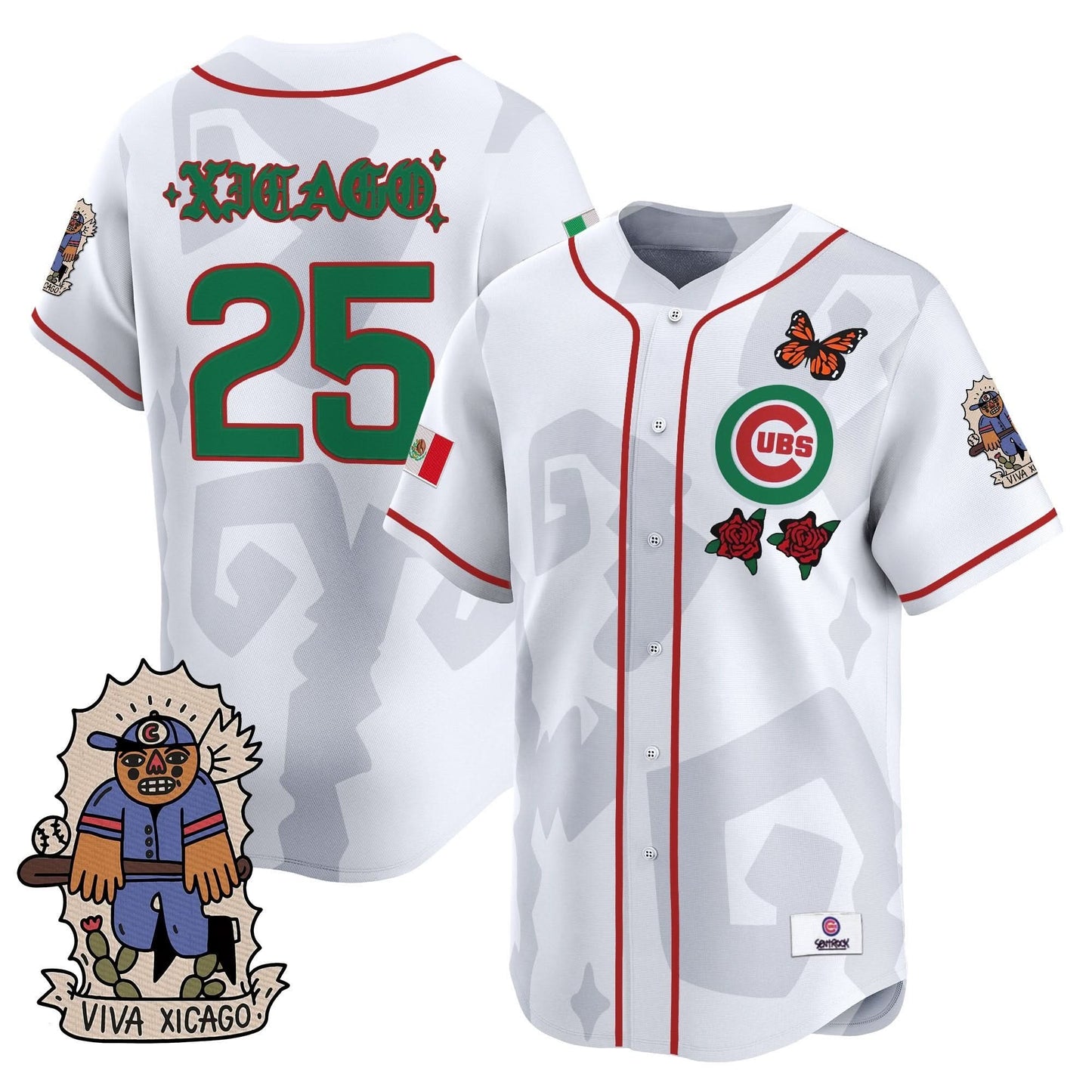 2025 Chicago Cubs Mexican Heritage Vapor Premier Limited Jersey - Stitched