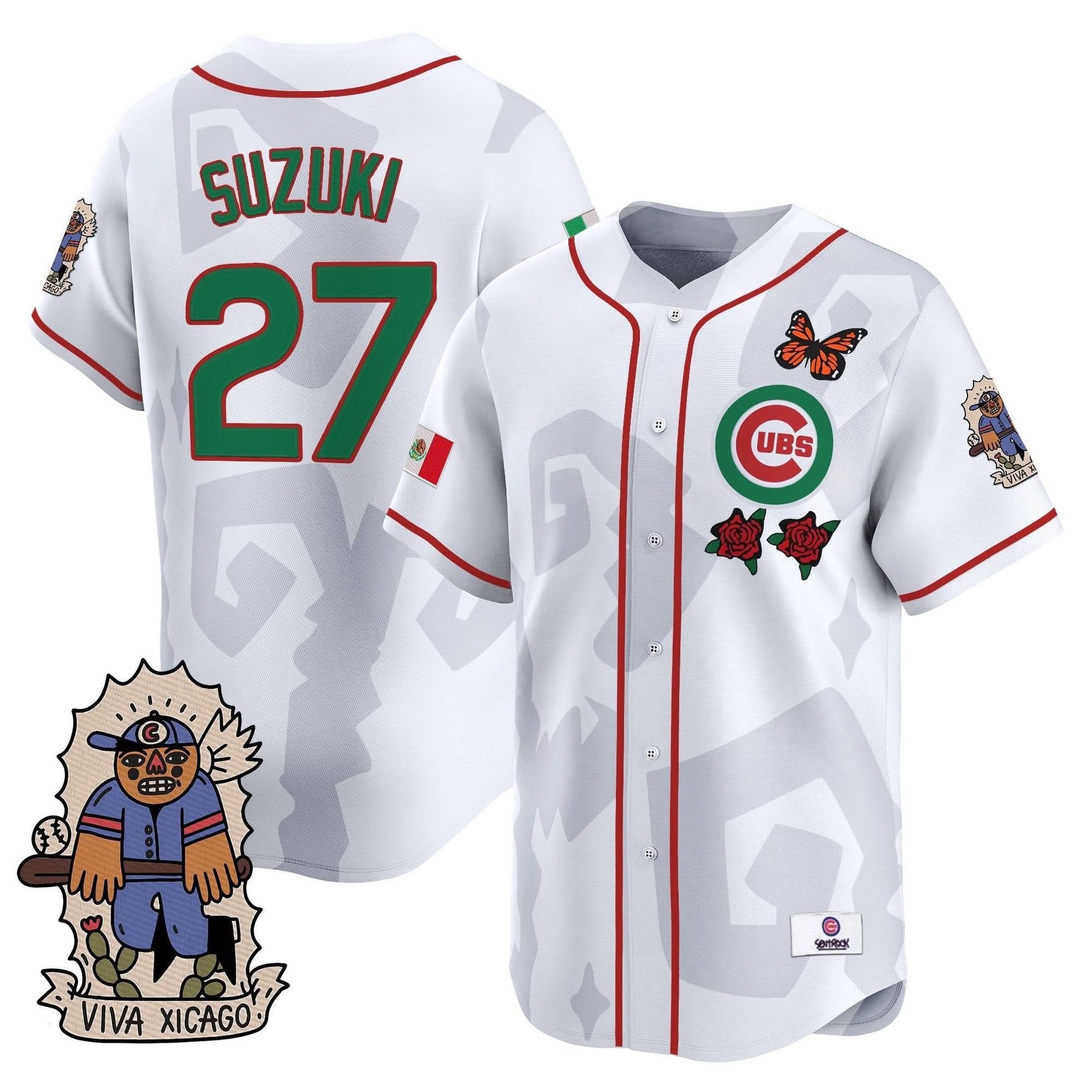 2025 Chicago Cubs Mexican Heritage Vapor Premier Limited Jersey - Stitched