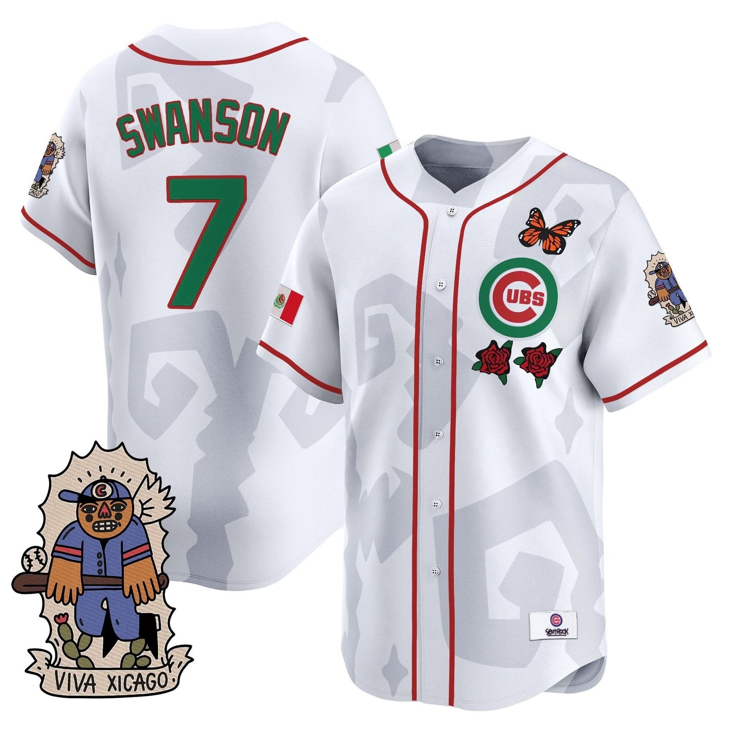 2025 Chicago Cubs Mexican Heritage Vapor Premier Limited Jersey - Stitched
