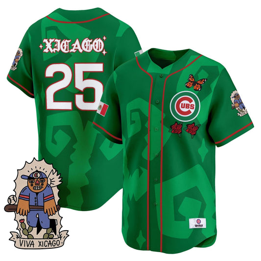 2025 Chicago Cubs Mexican Heritage Vapor Premier Limited Jersey - Stitched