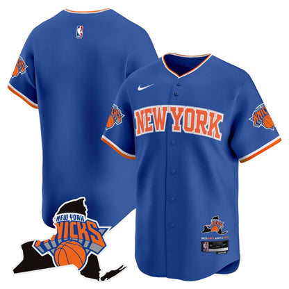 New York Knicks Vapor Baseball Jersey - All Stitched