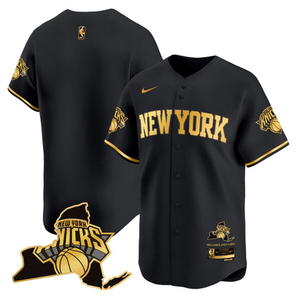 New York Knicks Vapor Baseball Jersey - All Stitched