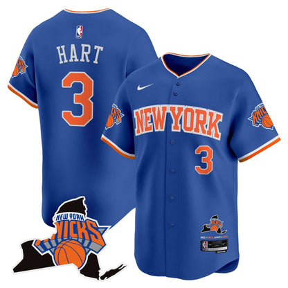 New York Knicks Vapor Baseball Jersey - All Stitched