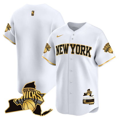 New York Knicks Vapor Baseball Jersey - All Stitched