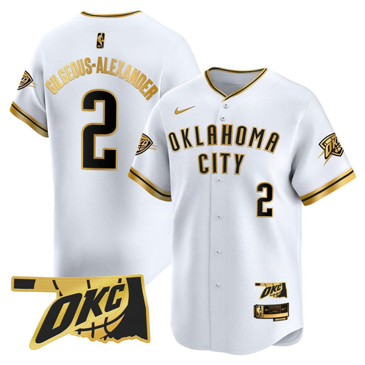 Oklahoma City Thunder Vapor Baseball Jersey - All Stitched