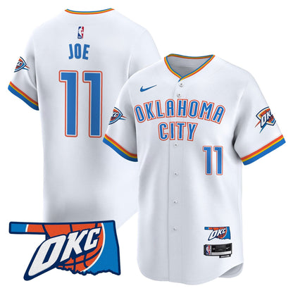Oklahoma City Thunder Vapor Baseball Jersey - All Stitched
