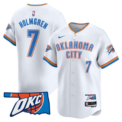 Oklahoma City Thunder Vapor Baseball Jersey - All Stitched