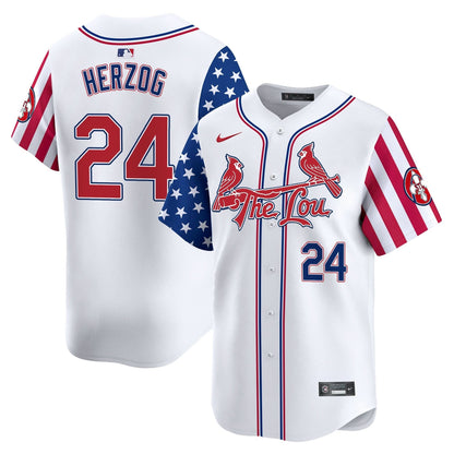 St. Louis Cardinals 2025 Independence Day Vapor Premier Limited Jersey - All Stitched